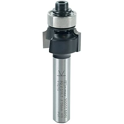 ENT 14280 Morango de arredondamo, em carboneto, haste (S) de 8 mm, diâmetro (D) de 16,7 mm, NL 9,5 mm, R 2 mm, SL 32 mm, com rolamo de esferas ENT 14280 Morango de arredondamo, em carboneto, haste (S) de 8 mm, diâmetro (D) de 16,7 mm, NL 9,5 mm, R 2 mm, SL 32 mm, com rolamo de esferas