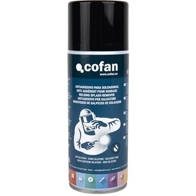Cofan Anti-adesivo para soldagem 400 ml, para evitar que faíscas manchem o material a ser soldado, protetor anti-salpicos Cofan Anti-adesivo para soldagem 400 ml, para evitar que faíscas manchem o material a ser soldado, protetor anti-salpicos