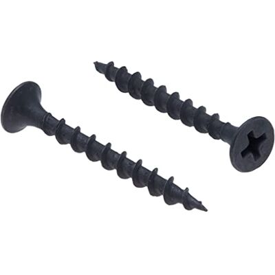 Keple 3,5 x 35 mm. Parafusos pretos para painéis de gesso, cabeça avellanada Phillips automático, rosca grossa, ponta afiada, acabamento de fosfato, parafusos instalação de painéis de gesso em madeira (50 peças) Keple 3,5 x 35 mm. Parafusos pretos para painéis de gesso, cabeça avellanada Phillips automático, rosca grossa, ponta afiada, acabamento de fosfato, parafusos instalação de painéis de gesso em madeira (50 peças)
