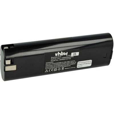 vhbw Bateria 3300 mAh para AEG A10, P7.2, Milwaukee P7.2, Ryobi BD1020CD, BD1020CR, HBD72TR por ABS10, ABSE10, AL7, B72A, B-72A, BD102CR, etc. BSE2E 7.2, B72A, B-72A, B-72, AL7, ABE10, ABS10, ABSE10 herramienta (3300 mAh, NiMH, 7,2 V) vhbw Bateria 3300 mAh para AEG A10, P7.2, Milwaukee P7.2, Ryobi BD1020CD, BD1020CR, HBD72TR por ABS10, ABSE10, AL7, B72A, B-72A, BD102CR, etc. BSE2E 7.2, B72A, B-72A, B-72, AL7, ABE10, ABS10, ABSE10 herramienta (3300 mAh, NiMH, 7,2 V)