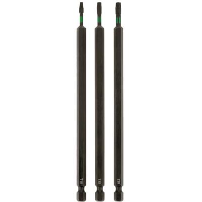 kwb Conjunto de 3 pontas de 150 mm, Torx T10, T15, T20, Torsion (TQ 60 aço, zona de torção, ISO 1173 acionamento C6.3), L kwb Conjunto de 3 pontas de 150 mm, Torx T10, T15, T20, Torsion (TQ 60 aço, zona de torção, ISO 1173 acionamento C6.3), L