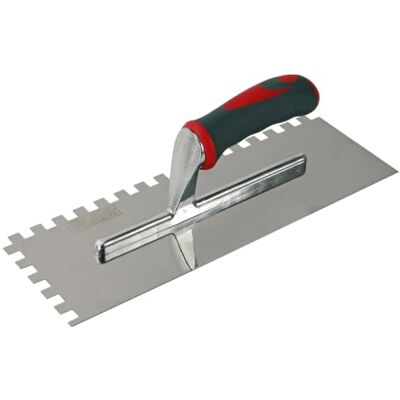 Faithfull Plana dentada 10 mm, cabo macio, pisos/paredes 330 × 115 mm Pano para azulejos com lâmina de aço inoxidável, dentes de 10 mm e cabo ergonómico para aplicação de adesivo Faithfull Plana dentada 10 mm, cabo macio, pisos/paredes 330 × 115 mm Pano para azulejos com lâmina de aço inoxidável, dentes de 10 mm e cabo ergonómico para aplicação de adesivo