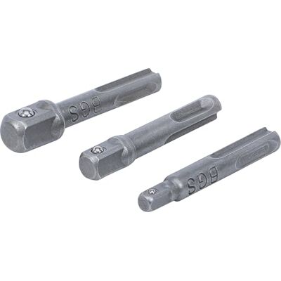 BGS Conjunto de adaptadores, SDS quadrado exterior 6,3 mm (1/4"), 10 mm (3/8"), 12,5 mm (1/2") 3 peças BGS Conjunto de adaptadores, SDS quadrado exterior 6,3 mm (1/4"), 10 mm (3/8"), 12,5 mm (1/2") 3 peças