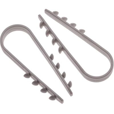 Keple Braçadeira para cabo redondo (embalagem de 100) clipes de material plástico macio braçadeira de cabo clipes linhas clamps cabo elétrico de parede para cabo ethernet tamanho (3 mm x 13 mm) Keple Braçadeira para cabo redondo (embalagem de 100) clipes de material plástico macio braçadeira de cabo clipes linhas clamps cabo elétrico de parede para cabo ethernet tamanho (3 mm x 13 mm)