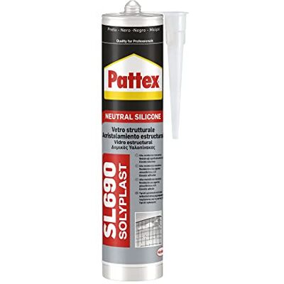 Pattex Silicone, preto, 300 ml Pattex Silicone, preto, 300 ml