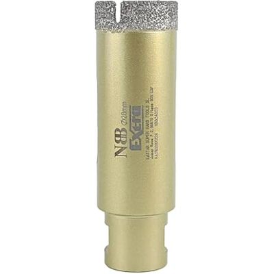 NBB Broca de diamante com M14 coroa diamante para perfurar seco e húmido profissionalmente em porcelana dura cerâmica azulejos granito mármore azulejo para triturador angular (1, 28 mm) NBB Broca de diamante com M14 coroa diamante para perfurar seco e húmido profissionalmente em porcelana dura cerâmica azulejos granito mármore azulejo para triturador angular (1, 28 mm)