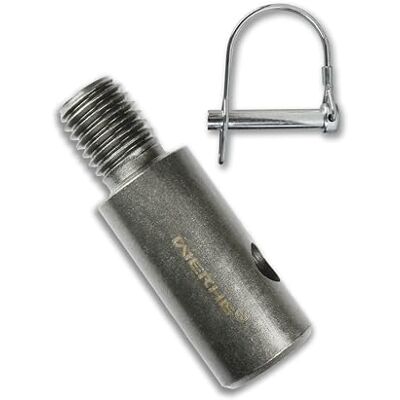WERHE ® Adaptador M14 para furador de terra com parafuso de borboleta rápido, adaptador AGITADOR M14 perfurador de solo, sem fim, agitador de concreto WERHE ® Adaptador M14 para furador de terra com parafuso de borboleta rápido, adaptador AGITADOR M14 perfurador de solo, sem fim, agitador de concreto
