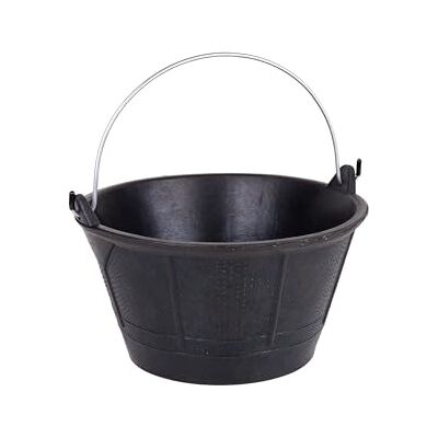 Cubo Italiano - 10L Caucho - Negro - Bucket Cubo Italiano - 10L Caucho - Negro - Bucket