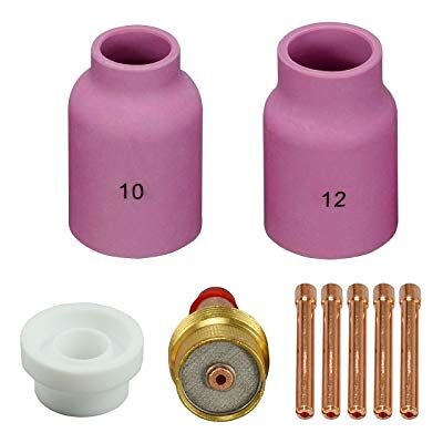 RIVERWELD TIG Lente de gás 45V64 10N24 2,4 mm 54N63 isolante de alumina 53N87 No.12 53N88 No.10 kit compatível com DB PTA SR WP 17 18 26 tocha de soldagem TIG 9 peças RIVERWELD TIG Lente de gás 45V64 10N24 2,4 mm 54N63 isolante de alumina 53N87 No.12 53N88 No.10 kit compatível com DB PTA SR WP 17 18 26 tocha de soldagem TIG 9 peças