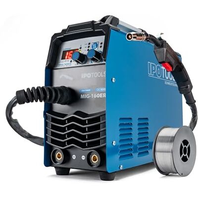IPOTOOLS MIG-160ER Máquina de solda MIG MAG Máquina de solda MIG com 160A 230V IGBT, máquina de elétrodos 3 em 1 MIG Flux MMA, máquina de solda inverter portátil, 7 anos de garantia IPOTOOLS MIG-160ER Máquina de solda MIG MAG Máquina de solda MIG com 160A 230V IGBT, máquina de elétrodos 3 em 1 MIG Flux MMA, máquina de solda inverter portátil, 7 anos de garantia