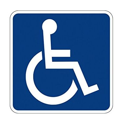 Cofan Placa para deficientes Homologação V-15 medidas de 210 x 210 mm, material alumínio Cofan Placa para deficientes Homologação V-15 medidas de 210 x 210 mm, material alumínio