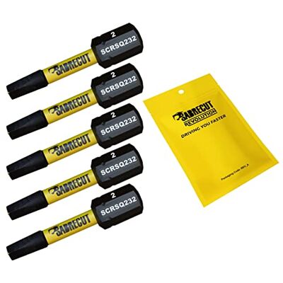 SabreCut 5 x Conjunto de pontas de chave de fenda de impacto magnéticas quadradas SQ2 de 32 mm SQ2 de extremidade única para trabalho pesado compatível com Dewalt Milwaukee Bosch Makita e SabreCut 5 x Conjunto de pontas de chave de fenda de impacto magnéticas quadradas SQ2 de 32 mm SQ2 de extremidade única para trabalho pesado compatível com Dewalt Milwaukee Bosch Makita e