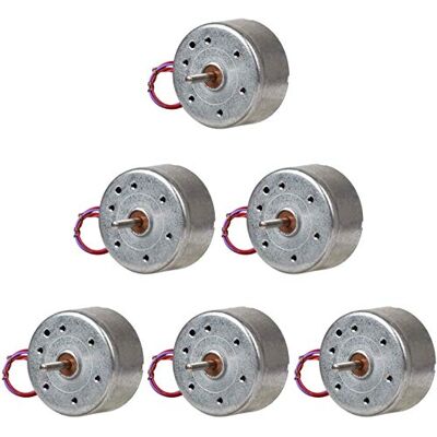ICQUANZX 6 unidades DC 3 V 1730 RPM mini motor elétrico para DIY brinquedos gerador de turbinas eólicas ICQUANZX 6 unidades DC 3 V 1730 RPM mini motor elétrico para DIY brinquedos gerador de turbinas eólicas