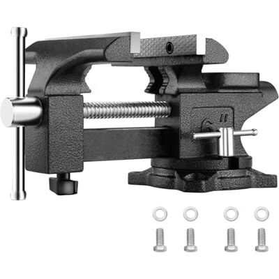 TEENO Torno giratório de 270°, largura da mandíbula 150 mm, aço fundido, força de fixação de 1000 kg TEENO Torno giratório de 270°, largura da mandíbula 150 mm, aço fundido, força de fixação de 1000 kg