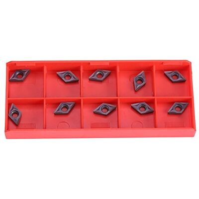 Walfront 10 unidades inserções de carboneto de diamante CNC cortador de inserções facas de inserção de máquina de torno fresado DCMT070202 para aço semi-fabricado Walfront 10 unidades inserções de carboneto de diamante CNC cortador de inserções facas de inserção de máquina de torno fresado DCMT070202 para aço semi-fabricado