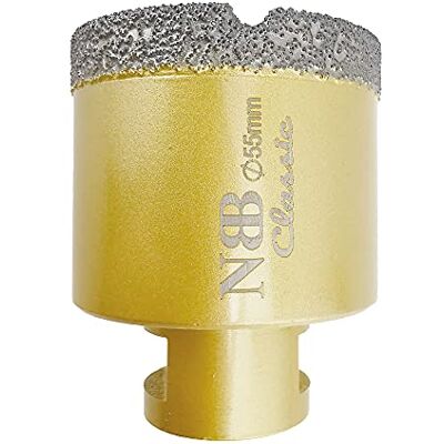 NBB Broca de diamante com M14, coroa de diamante para perfuração a seco e a molho profissionalmente em porcelana dura, cerâmica, ladrilhos, granito, mármore, azulejo, para Esmerilhadeira Angular (1 NBB Broca de diamante com M14, coroa de diamante para perfuração a seco e a molho profissionalmente em porcelana dura, cerâmica, ladrilhos, granito, mármore, azulejo, para Esmerilhadeira Angular (1