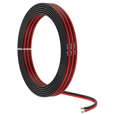 MMOBIEL 18 AWG Cabo elétrico paralelo, 18 gauge 10 m / 32,8 pés, cabo cobre estanhado, 2 condutores automotivos tiras LED, áudio/altifalante de fio, lâmpadas MMOBIEL 18 AWG Cabo elétrico paralelo, 18 gauge 10 m / 32,8 pés, cabo cobre estanhado, 2 condutores automotivos tiras LED, áudio/altifalante de fio, lâmpadas