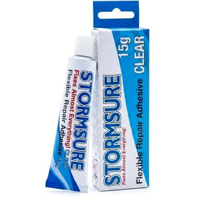 Stormsure Autocolante de reparação para madeadores e botas de pesca (15 g) transparente Stormsure Autocolante de reparação para madeadores e botas de pesca (15 g) transparente