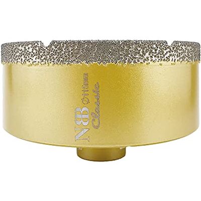 NBB Broca de diamante com M14, coroa de diamante para perfuração a seco e húmida profissionalmente em porcelana dura, cerâmica, azulejo, granito, mármore, azulejo, para triturador angular (1, 115 mm) NBB Broca de diamante com M14, coroa de diamante para perfuração a seco e húmida profissionalmente em porcelana dura, cerâmica, azulejo, granito, mármore, azulejo, para triturador angular (1, 115 mm)