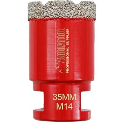 SHDIATOOL Broca de diamante 35 mm coroas para azulejo porcelana M14 SHDIATOOL Broca de diamante 35 mm coroas para azulejo porcelana M14