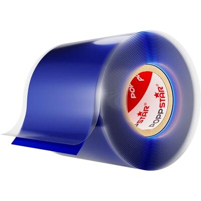 POPPSTAR Fita de silicone auto-vedante, 3 m x 50 mm, fita isolante e selada (água, ar), azul, 1 rolo POPPSTAR Fita de silicone auto-vedante, 3 m x 50 mm, fita isolante e selada (água, ar), azul, 1 rolo