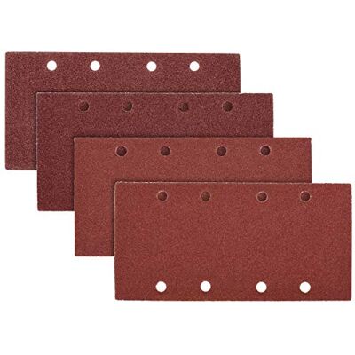 Navaris Conjunto de 25 x papel de lixa papel de lixa para lixadora retangular de banda de 93 x 187 mm, 10 unidades de grão P100 e 5 de P40 P60 P80 Navaris Conjunto de 25 x papel de lixa papel de lixa para lixadora retangular de banda de 93 x 187 mm, 10 unidades de grão P100 e 5 de P40 P60 P80