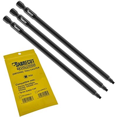 SabreCut 3 x 130 mm SQ2 compatível com SENCO DuraSpin DS200 DS202 DS202-14v DS205 EA0123 e TYREX D404-14V com alimentação automática broca para pistola SabreCut 3 x 130 mm SQ2 compatível com SENCO DuraSpin DS200 DS202 DS202-14v DS205 EA0123 e TYREX D404-14V com alimentação automática broca para pistola