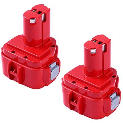Goodexo 2 peças de substituição para Makita bateria 12 V 3,6 Ah NI-MH substituição para Makita PA12 1220 1222 1233 1234 1235 1235F bateria de ferramentas Goodexo 2 peças de substituição para Makita bateria 12 V 3,6 Ah NI-MH substituição para Makita PA12 1220 1222 1233 1234 1235 1235F bateria de ferramentas