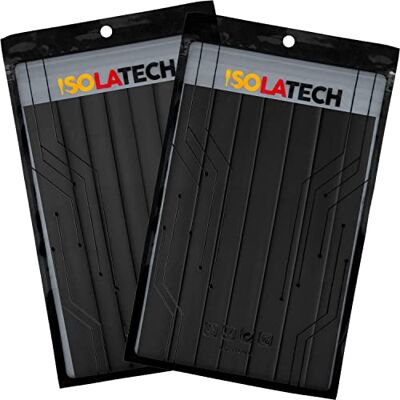 ISOLATECH Conjunto de tubo térmico Ø 15 mm e Ø 20 mm preto 2:1 ISOLATECH Conjunto de tubo térmico Ø 15 mm e Ø 20 mm preto 2:1