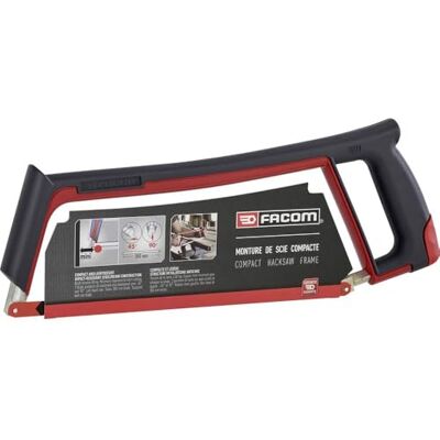 Facom Arco de serra compacto para metais, dimensões 385 x 145 mm, estrutura de metal resina anti-choque, tensão de lâmina 80 kg, 2 posições de lâmina (45 ° e 90 °), inclui lâmina de 300 mm, 601.PB Facom Arco de serra compacto para metais, dimensões 385 x 145 mm, estrutura de metal resina anti-choque, tensão de lâmina 80 kg, 2 posições de lâmina (45 ° e 90 °), inclui lâmina de 300 mm, 601.PB