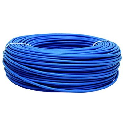 Cofan Rolo cabo elétrico de 100 m, H07V-K, secção 1 x 6 mm2, azul Cofan Rolo cabo elétrico de 100 m, H07V-K, secção 1 x 6 mm2, azul