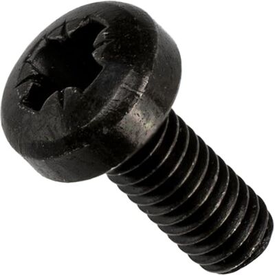 AERZETIX Conjunto de 15 parafusos de metal M2,5 x 6 mm com cabeça cilíndrica e ranhura PZ1 para montagem e fixação de elementos metálicos, em aço preto AERZETIX Conjunto de 15 parafusos de metal M2,5 x 6 mm com cabeça cilíndrica e ranhura PZ1 para montagem e fixação de elementos metálicos, em aço preto
