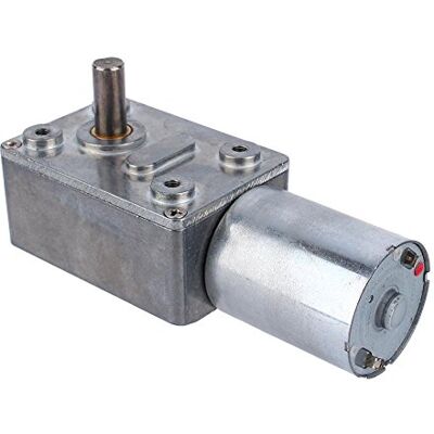 Walfront Motor reversível de engrenagem helicoidal de alto torque DC 12 V 10 RPM com redutor de metal para projeto de bricolage Walfront Motor reversível de engrenagem helicoidal de alto torque DC 12 V 10 RPM com redutor de metal para projeto de bricolage