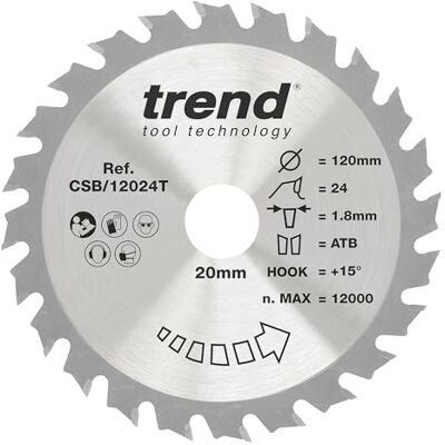 Trend CSB/12024T Lâmina de serra manual - Saw Blade Trend CSB/12024T Lâmina de serra manual - Saw Blade