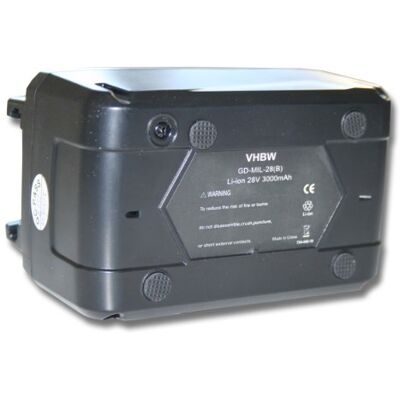 vhbw Bateria recarregável substitui Würth 0700956730 28 V bateria para ferramentas elétricas (3000 mAh Li-Ion 28 V) vhbw Bateria recarregável substitui Würth 0700956730 28 V bateria para ferramentas elétricas (3000 mAh Li-Ion 28 V)
