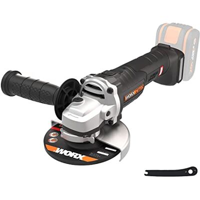 WORX Amoladora sem escovas a bateria 125mm 20V Máx. PowerShare Não inclui bateria nem carregador Motor sem escovas Corpo fino para melhor aderência WORX Amoladora sem escovas a bateria 125mm 20V Máx. PowerShare Não inclui bateria nem carregador Motor sem escovas Corpo fino para melhor aderência