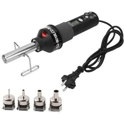DEWIN Pistola de calor, Hot Air Gun pistolas pintura 220 V 450 W LCD ajustável pistola de ar quente de calor eletrónico estação de soldagem IC SMD BGA DEWIN Pistola de calor, Hot Air Gun pistolas pintura 220 V 450 W LCD ajustável pistola de ar quente de calor eletrónico estação de soldagem IC SMD BGA