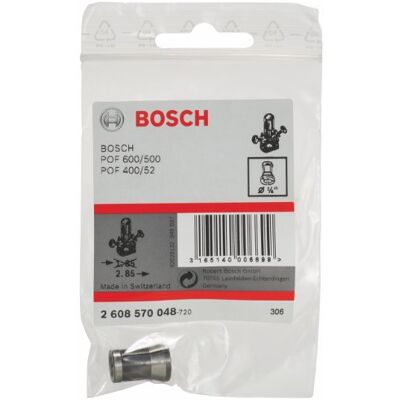 Bosch 2 608 570 048 Pinça de fixação sem porca de tensão, 1/4" (embalagem de 1) Bosch 2 608 570 048 Pinça de fixação sem porca de tensão, 1/4" (embalagem de 1)