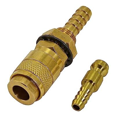 RIVERWELD Soldagem TIG gás e água conector rápido montagem do conector da mangueira 1 conjunto ouro RIVERWELD Soldagem TIG gás e água conector rápido montagem do conector da mangueira 1 conjunto ouro