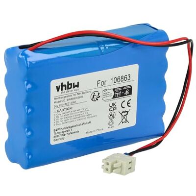 vhbw A bateria substitui Geze 25020, 106863, 20KR15/48, 80100404, 4894128192794, 51526 para porta de correr elétrica (0,9 Ah, 24 V, NiMH) 106863, 20KR15/48, 80100404, 4894128192794, 51526 para puerta corredera eléctrica (0,9 Ah, 24 V, NiMH) vhbw A bateria substitui Geze 25020, 106863, 20KR15/48, 80100404, 4894128192794, 51526 para porta de correr elétrica (0,9 Ah, 24 V, NiMH) 106863, 20KR15/48, 80100404, 4894128192794, 51526 para puerta corredera eléctrica (0,9 Ah, 24 V, NiMH)