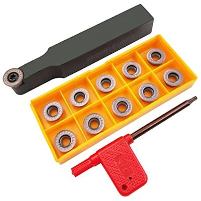 ASZLBYM 11 peças RPMT1204MOE R6 insertos de fresagem de carboneto indexável com cortador de folha de fresagem com 5/8" 1616H12 porta-ferramentas de fresagem de carboneto indexável ferramentas de ASZLBYM 11 peças RPMT1204MOE R6 insertos de fresagem de carboneto indexável com cortador de folha de fresagem com 5/8" 1616H12 porta-ferramentas de fresagem de carboneto indexável ferramentas de