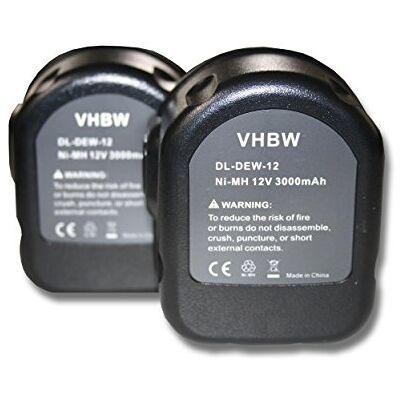 vhbw 2X bateria compatível com Rems 571513 Prensa, R12, 571510 ferramenta (3000 mAh, NiMH, 12 V) vhbw 2X bateria compatível com Rems 571513 Prensa, R12, 571510 ferramenta (3000 mAh, NiMH, 12 V)