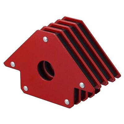 RIVERWELD Ímanes e braçadeiras de soldagem de 4" e 50 lb, suporte magnético, posicionador de elétrodo de soldagem a arco, íman metálico de ângulo de 45, 90 e 135 graus (4 unidades) RIVERWELD Ímanes e braçadeiras de soldagem de 4" e 50 lb, suporte magnético, posicionador de elétrodo de soldagem a arco, íman metálico de ângulo de 45, 90 e 135 graus (4 unidades)