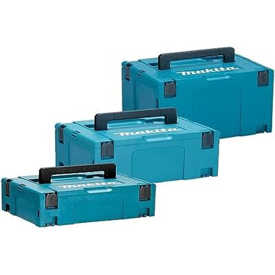 Makita Makpac – Conjunto de caixa de transporte e caixa de ferramentas grandes 2 plus 3 plus 4, 1 peça Makita Makpac – Conjunto de caixa de transporte e caixa de ferramentas grandes 2 plus 3 plus 4, 1 peça