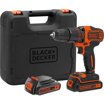 Black & Decker - Bdchd18kb - 18V - 2x1.5Ah Li-Ion - Drill Black & Decker - Bdchd18kb - 18V - 2x1.5Ah Li-Ion - Drill