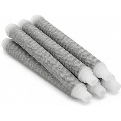 QWORK ® 5 unidades 60 Mesh pistola de spray sem ar sem aros elementos filtros, para pistola de pintura sem ar QWORK ® 5 unidades 60 Mesh pistola de spray sem ar sem aros elementos filtros, para pistola de pintura sem ar