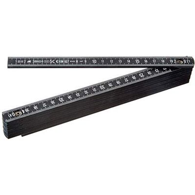 Metrica Fibra dupla preta 10 varetas mm Metrica Fibra dupla preta 10 varetas mm