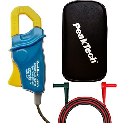 PeakTech Adaptador de pinça amperímétrica 200 A CA (corrente alternada) para multímetro digital, 1 peça, , azul PeakTech Adaptador de pinça amperímétrica 200 A CA (corrente alternada) para multímetro digital, 1 peça, , azul