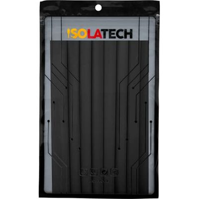 ISOLATECH tubo termoretátil 2:1 sem adesivo preto Ø 15 mm 1,6 metros em 8 unidades x 20 cm para cabos resistentes aos raios UV sem etiquetar reparação ISOLATECH tubo termoretátil 2:1 sem adesivo preto Ø 15 mm 1,6 metros em 8 unidades x 20 cm para cabos resistentes aos raios UV sem etiquetar reparação