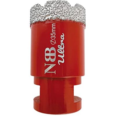 NBB Broca de diamante de qualidade ultra com M14, coroa de diamante para perfuração a seco e a húmido em porcelana dura, cerâmica, ladrilhos, granito, mármore, azulejo, para lixadeira angular (1, 35mm NBB Broca de diamante de qualidade ultra com M14, coroa de diamante para perfuração a seco e a húmido em porcelana dura, cerâmica, ladrilhos, granito, mármore, azulejo, para lixadeira angular (1, 35mm